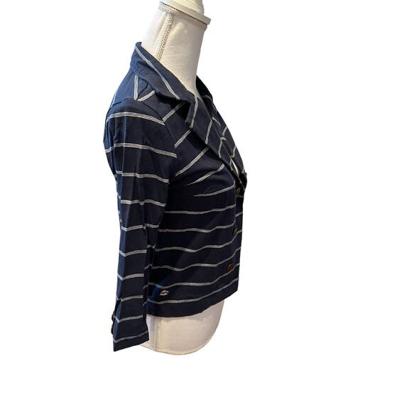Billabong Casual Striped Blazer Jacket Blue - Picture 3 of 8